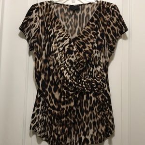 Worthington Animal Print Top